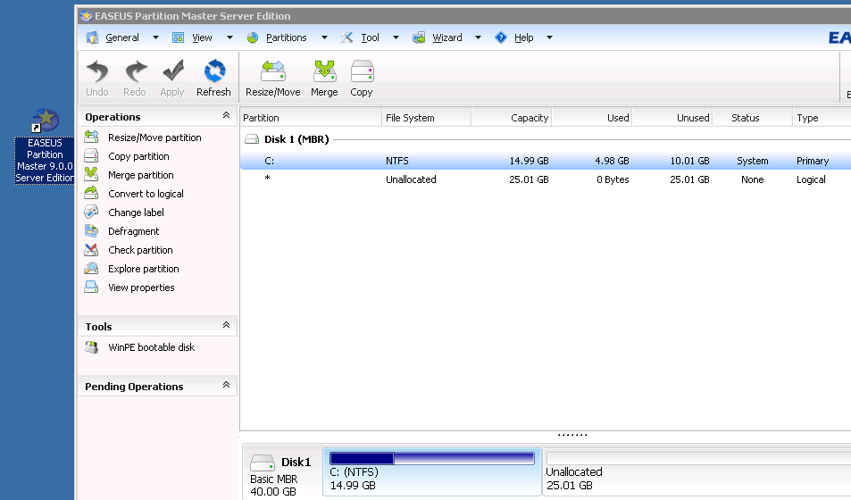 آموزش اضافه کردن هارد در ویندوز سرور 2003 و 2008 به درایو C 1hdd