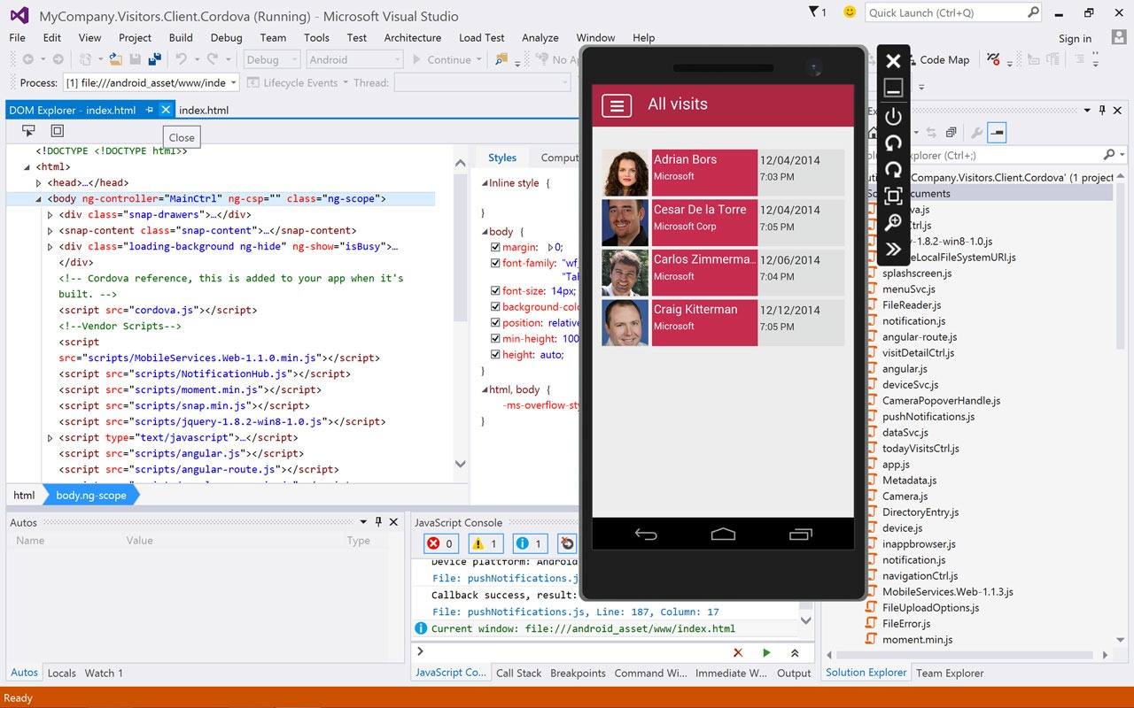 ویژوال استودیو 2015 ، پدیده جدید شرکت مایکروسافت v6