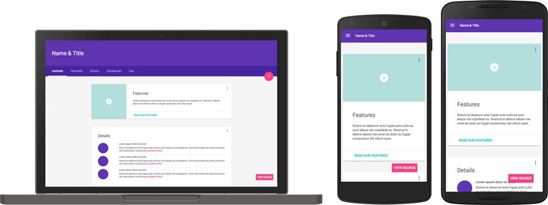 معرفی Material Design و کاربرد آن responsive-material-design